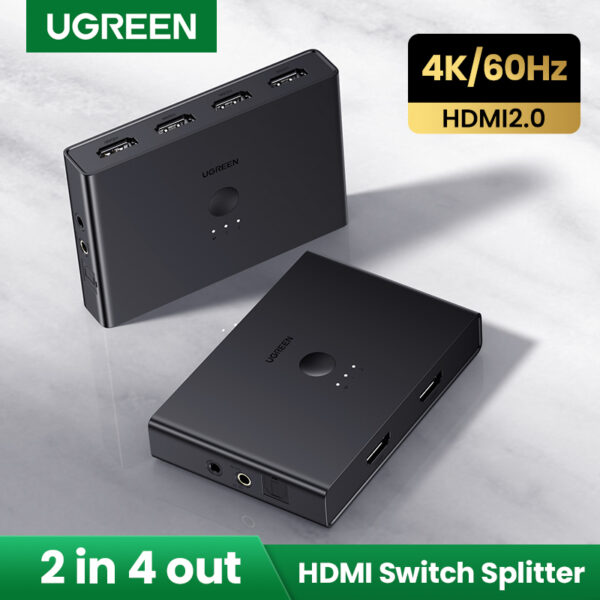 سوئیچ 2 به 4 HDMI یوگرین مدل CM319