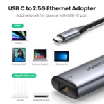 مبدل USB-C به RJ45 یوگرین مدل CM275-70446