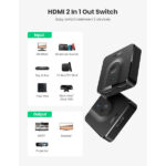 سوئیچ 1 به 2 HDMI یوگرین مدل 4K 50966