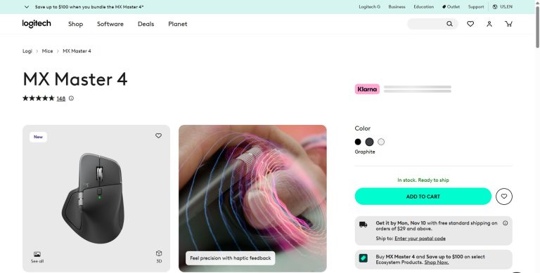 ماوس لاجیتک MX Master 4 برای اولین بار در ایران